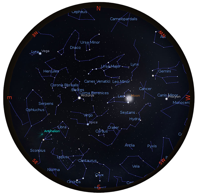 Night sky view image - May 2024