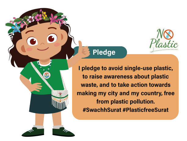 Plastic Free Surat Pledge Image