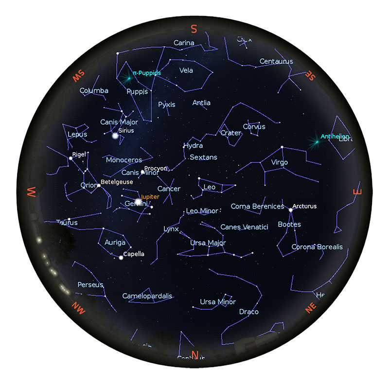 Night sky view image - April 2026