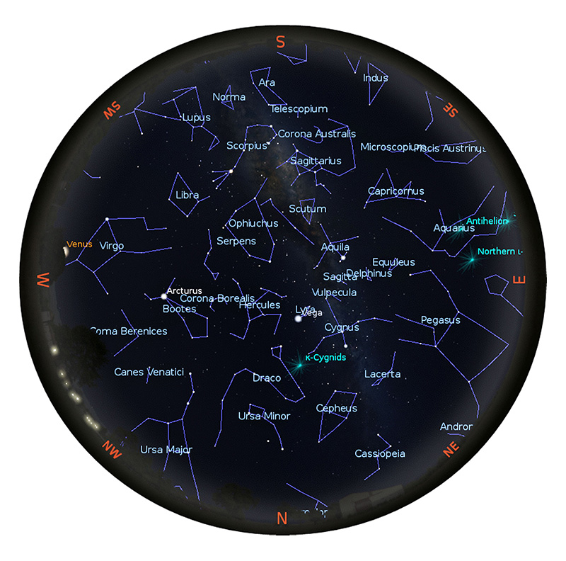 Night sky view image - August 2026