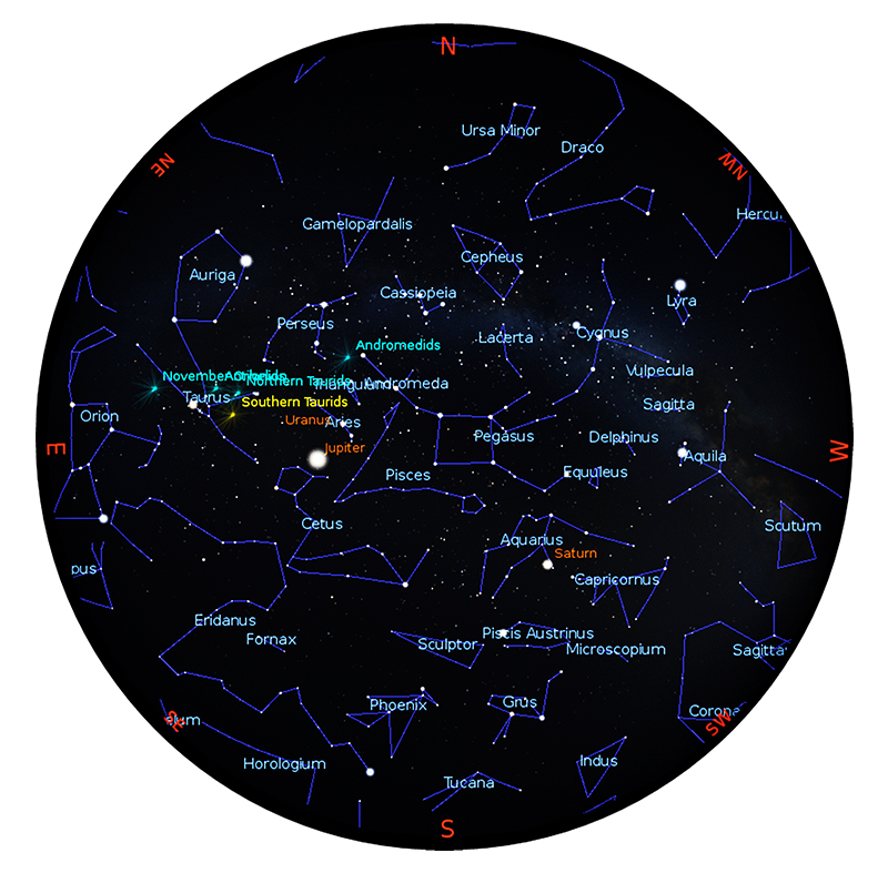 Night sky view image - November 2023