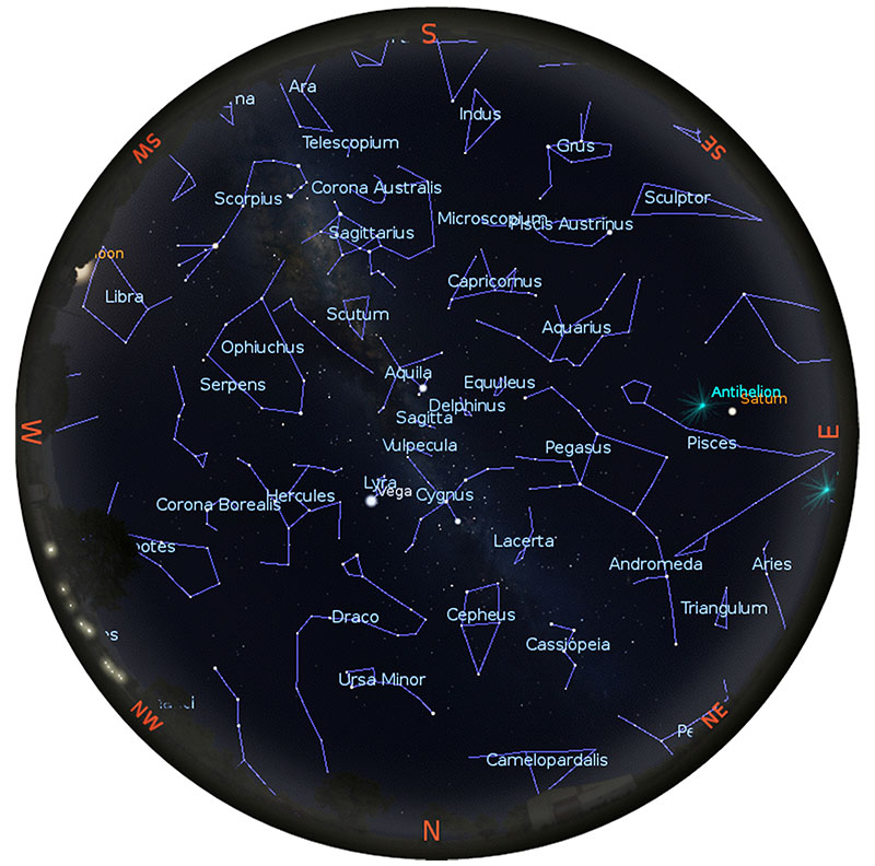 Night sky view image - September 2026