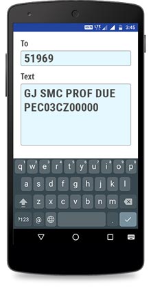 SMS દ્વારા પ્રોફેશનલ ટેક્ષ અંગેની માહિતી