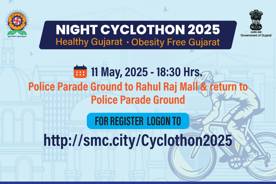  Night Cyclothon 2025 - Surat Municipal Corporation - Tablet View