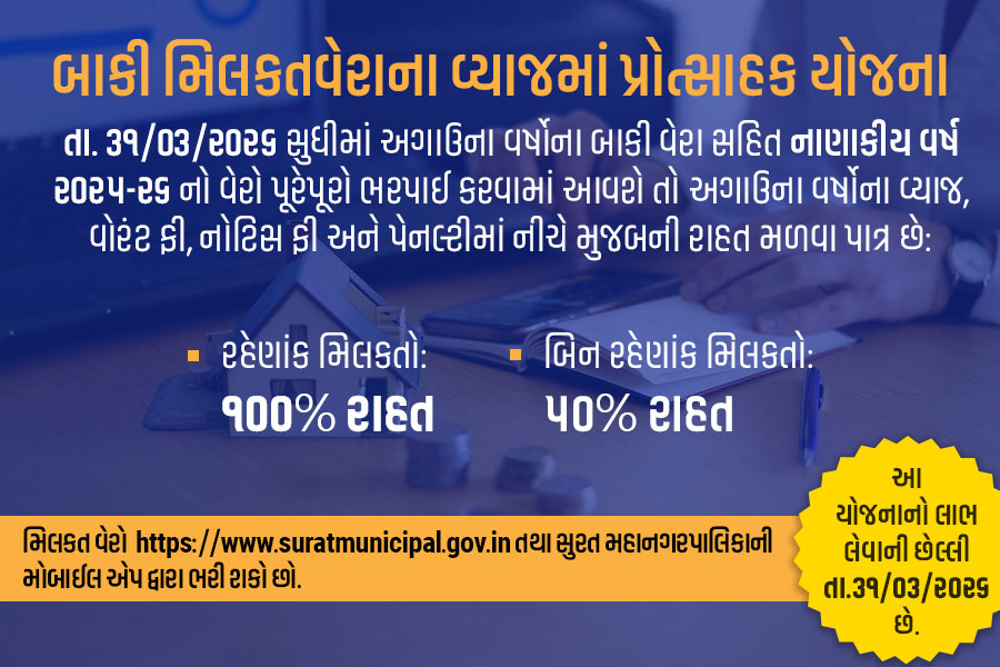 Property Tax Rebate - Surat Municipal Corporation Image