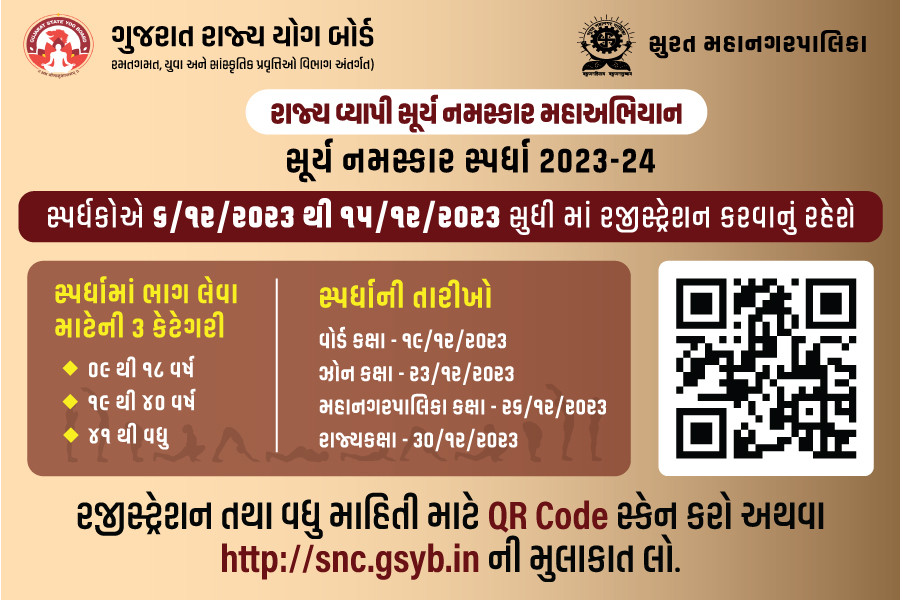 Surya Namskar Competition - Surat Municipal Corporation - Tablet View