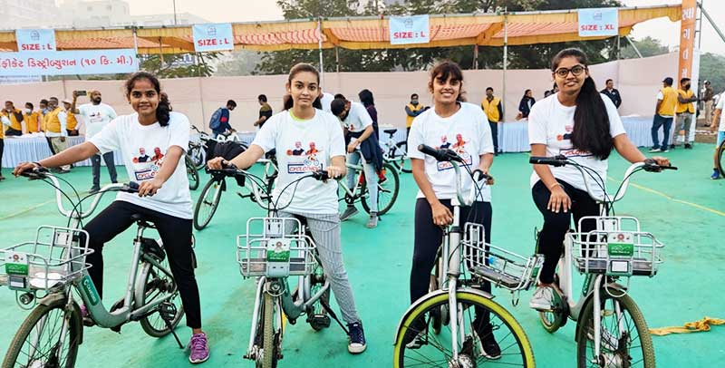 Fit India Fit Gujarat Cyclothon Event on December 26, 2021